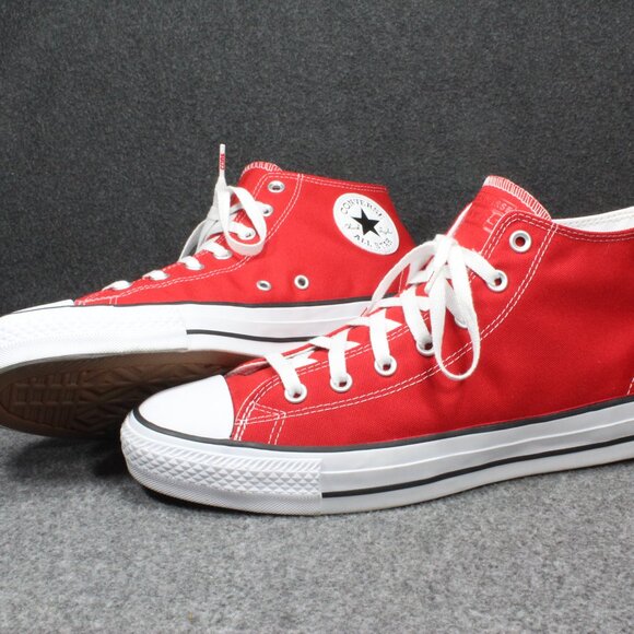 CONVERSE CTAS PRO Skate Mid Top Canvas Memory Foam Red Men's Shoes Size 1 - Picture 2 of 12